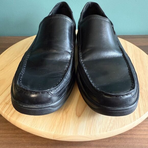 Bostonian Jolliet Mens Black Leather Loafers Size 13 M Duralite - Picture 2 of 9